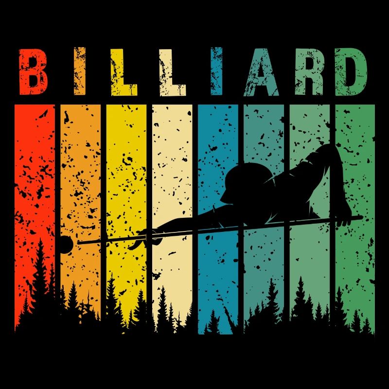 Billard Retro-Design Billard Geschenk