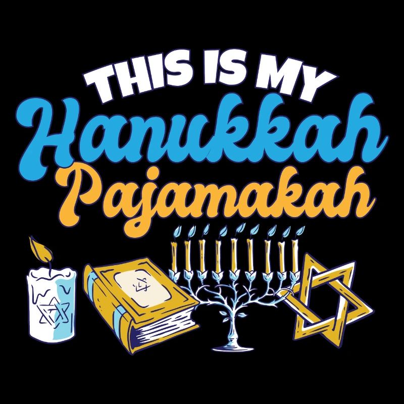 C’est mon pyjama de Hanoukka juif assorti