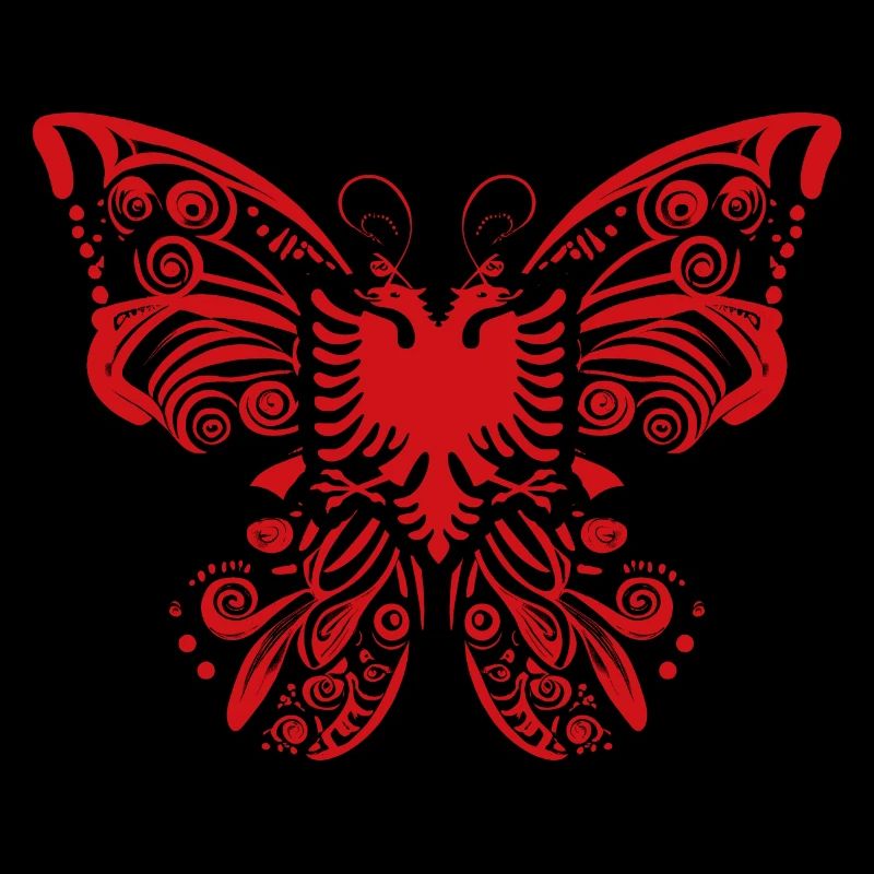 Drapeau albanais Aigle albanais Shqiponja