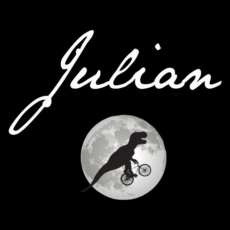 JULIAN - Beautiful boy name with dinosaur