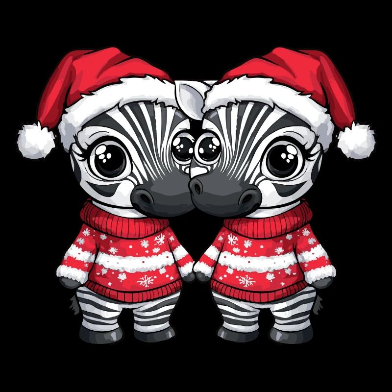 L’équipe de Noël du zèbre