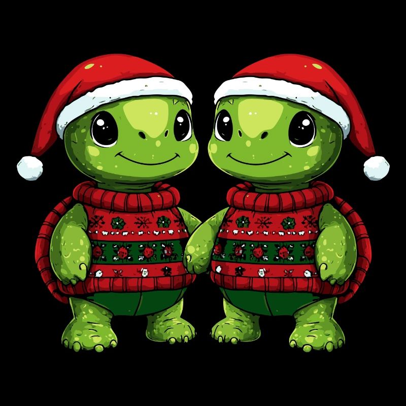 L’équipe de Noël des tortues