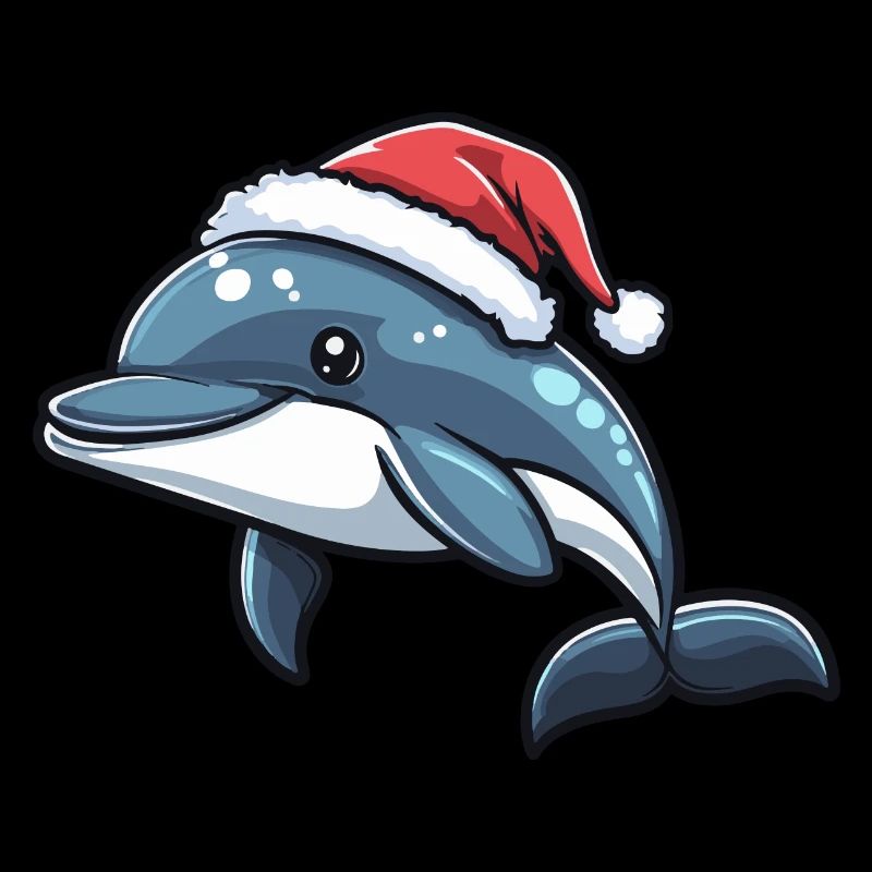 Delfin Weihnachten Christmas