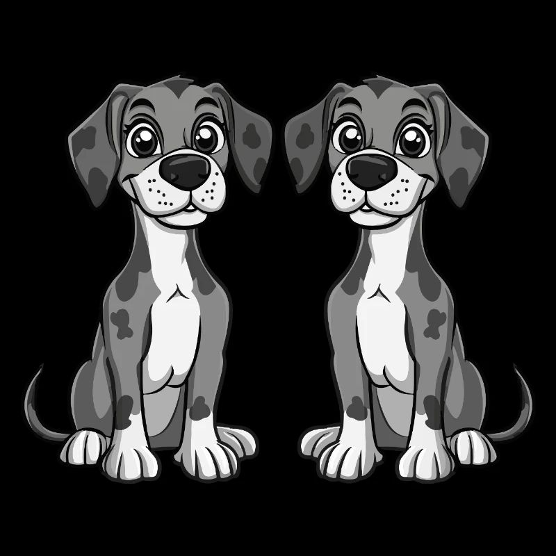 Great Dane Dog Comic