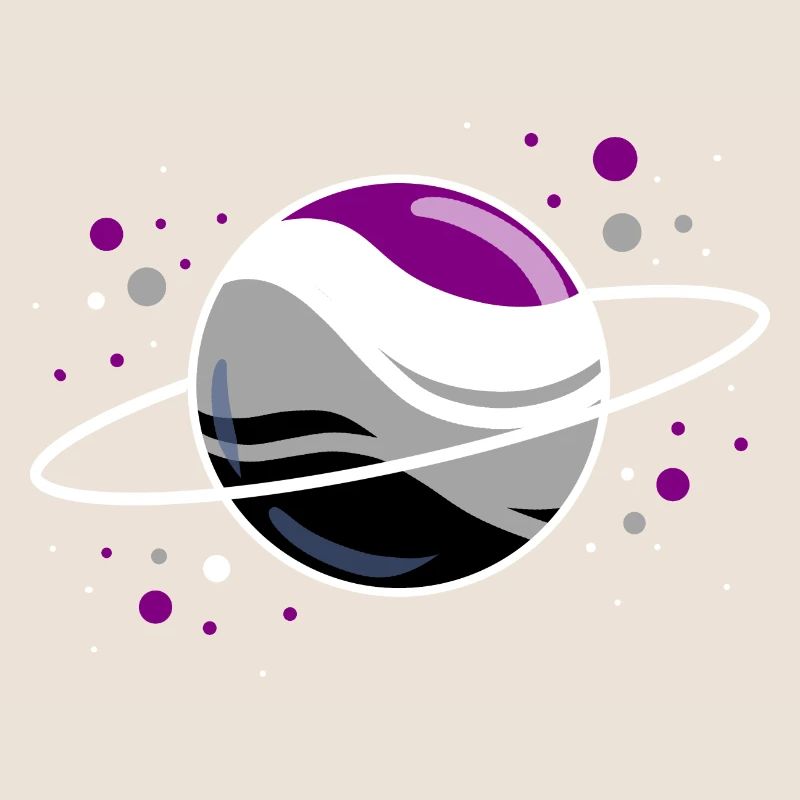 Planète asexuée dans l’espace Ace Pride