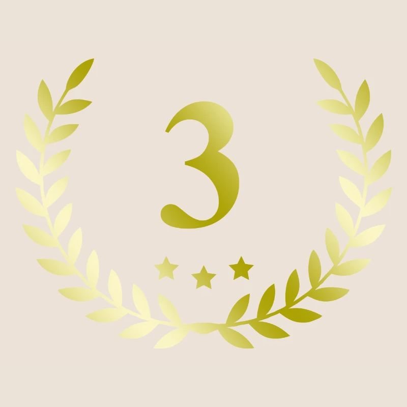 3 Number wreath