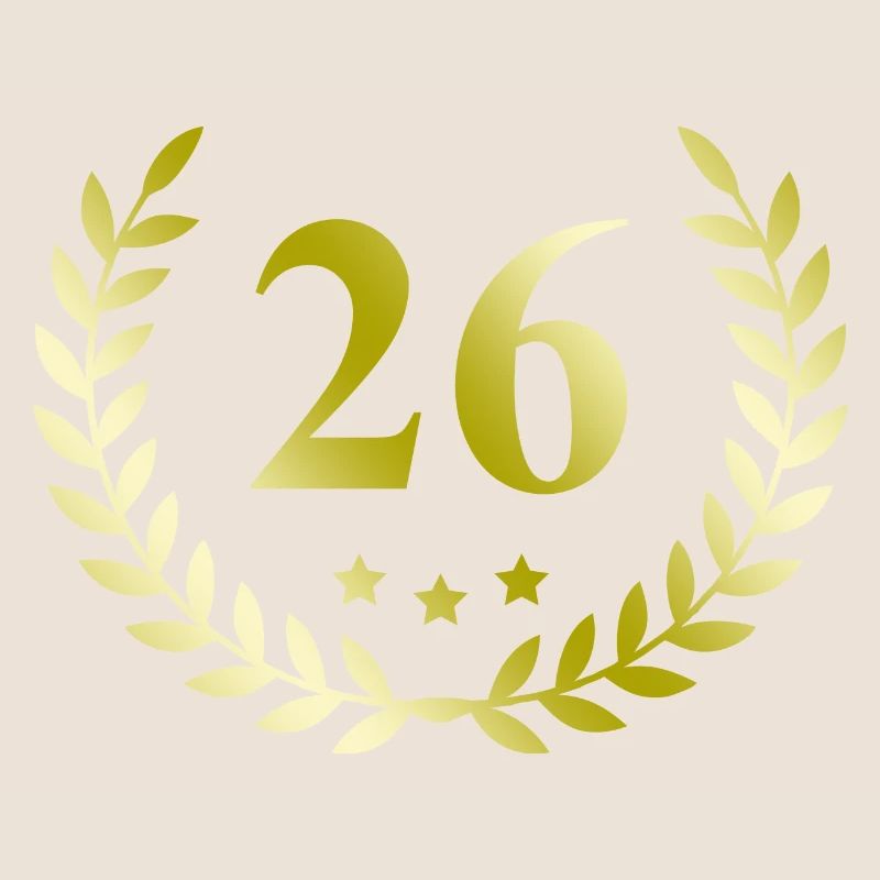 26 Number wreath