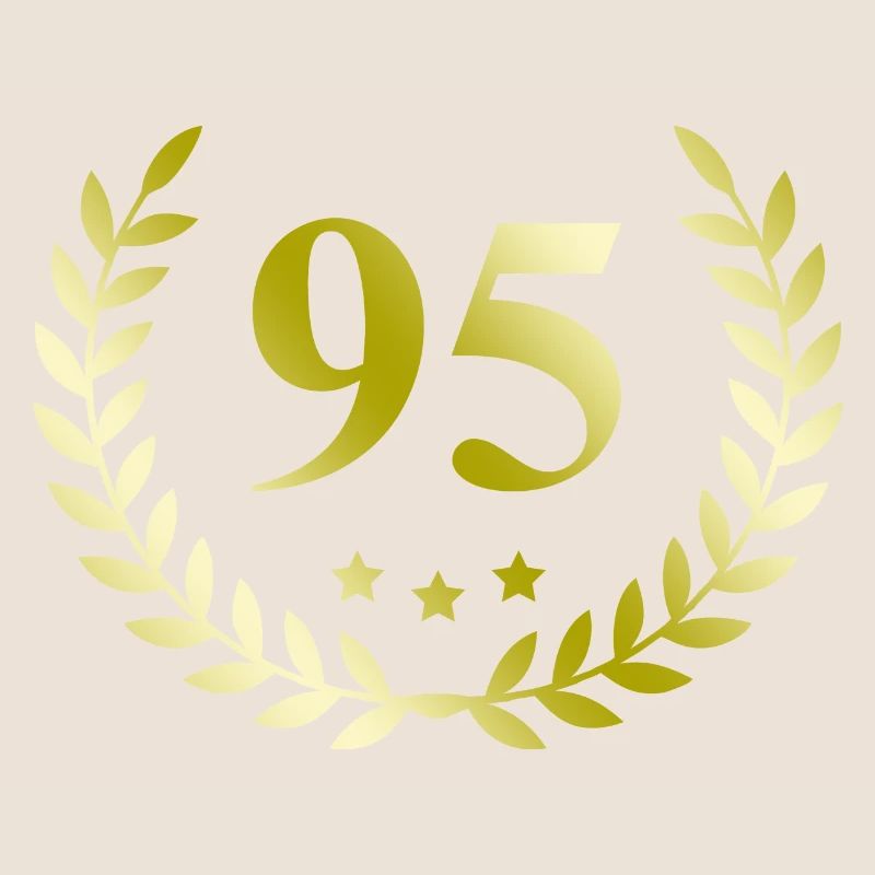95 Number wreath