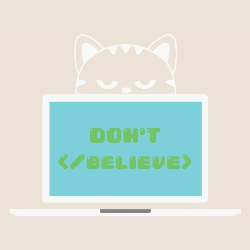 Don't believe programmer cat