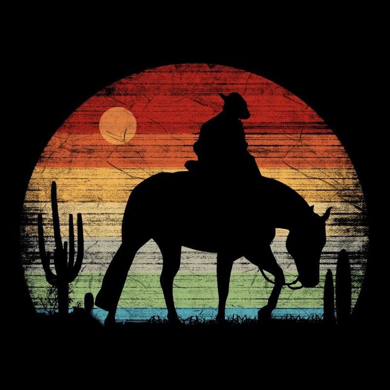 Cowboy - Retro Sunset