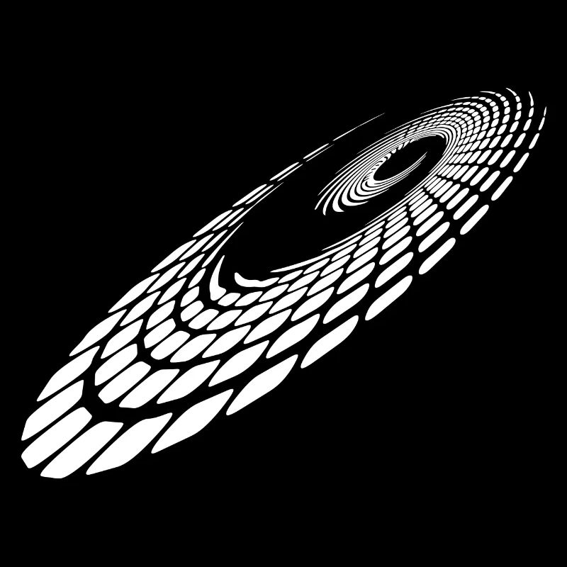 Cercle géométrique Lignes en spirale Points