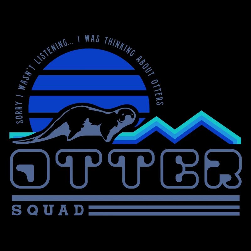 Otter Squad Ironisches Sprichwort Team Otter