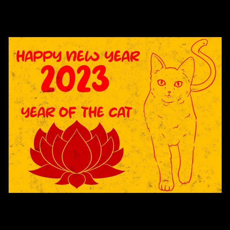 Vietnamese New Year Cat 2023 I Gift