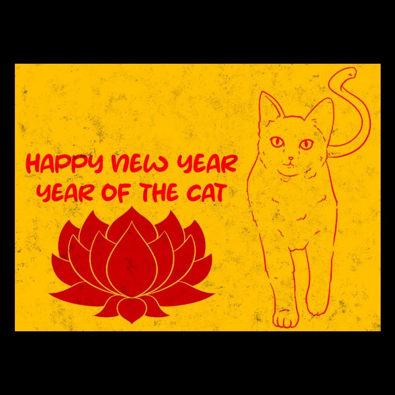 Vietnamese New Year Cat 2023 I Gift