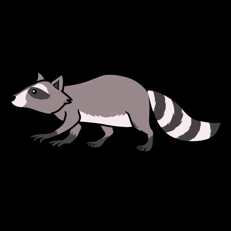 Joli raton laveur, animaux de la forêt, faune et