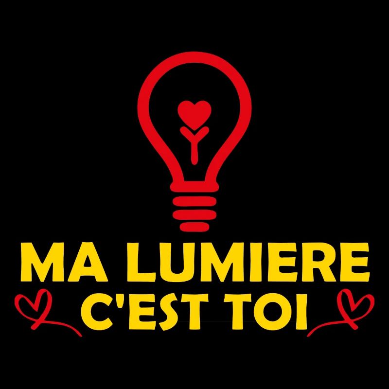 Saint Valentin Ma lumière c'est toi Cadeau Copine