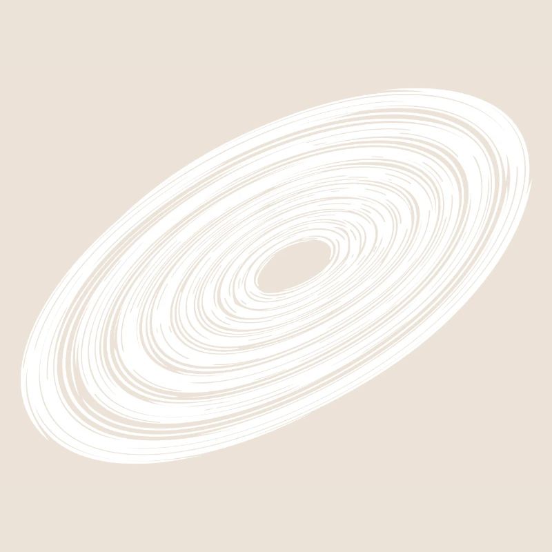 Three Dimensional Vintage Circle Disc