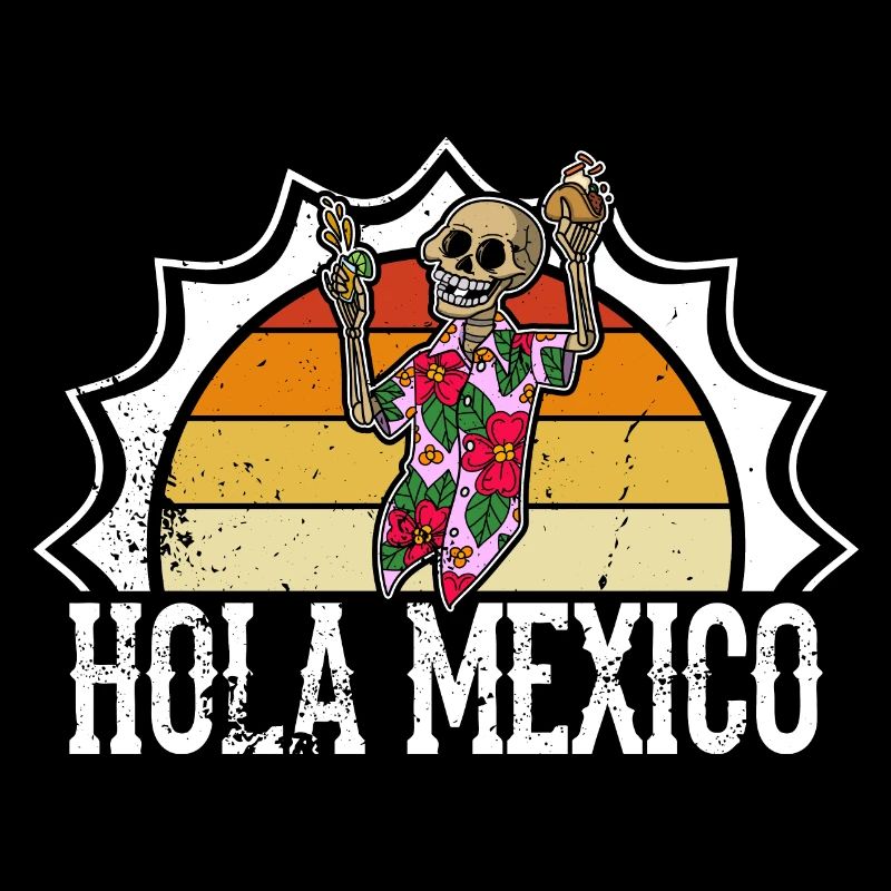 Mexico Mexican Skeleton Holiday Tequila