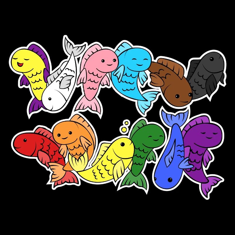 Pride Progress Flag Poissons Egalité