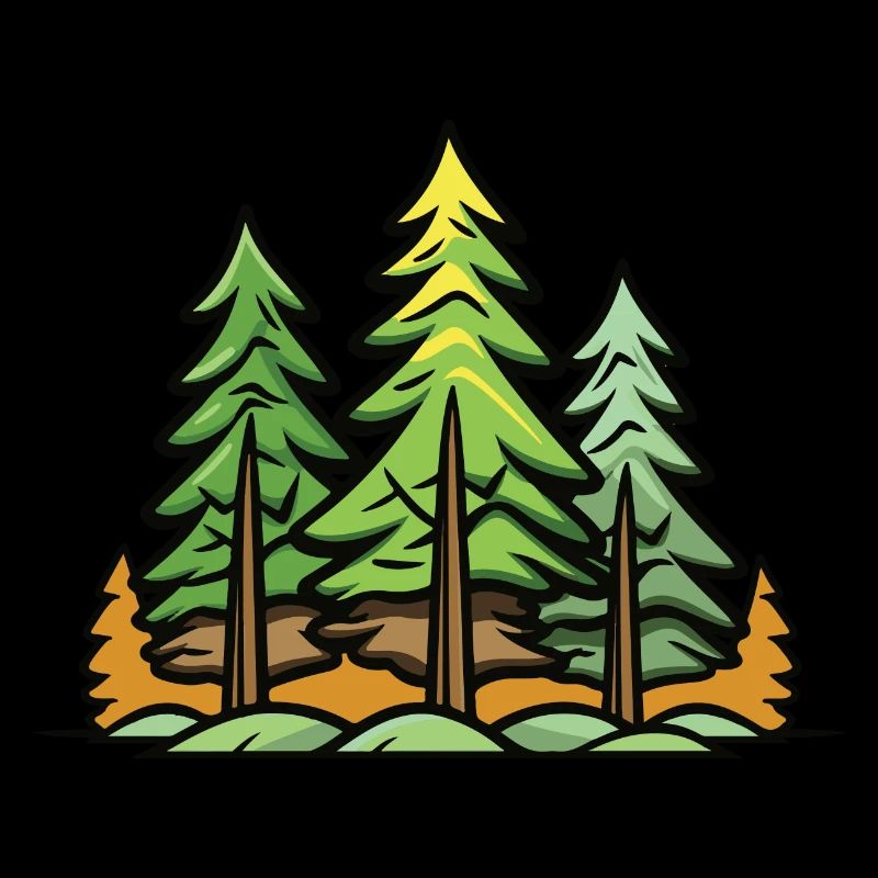 Forêt, Arbres, Nature