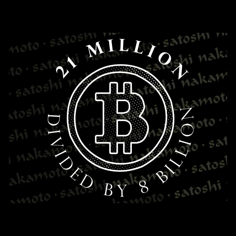 21 Million Divided by 8 Billion Bitcoin T-Shirt