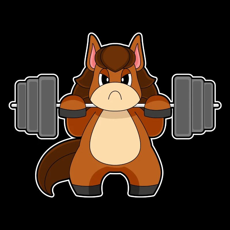 Pferd Bodybuilding Hantel