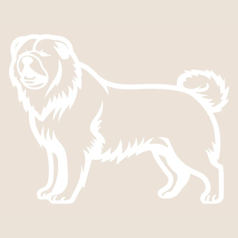 Chow Chow Silhouette de chien