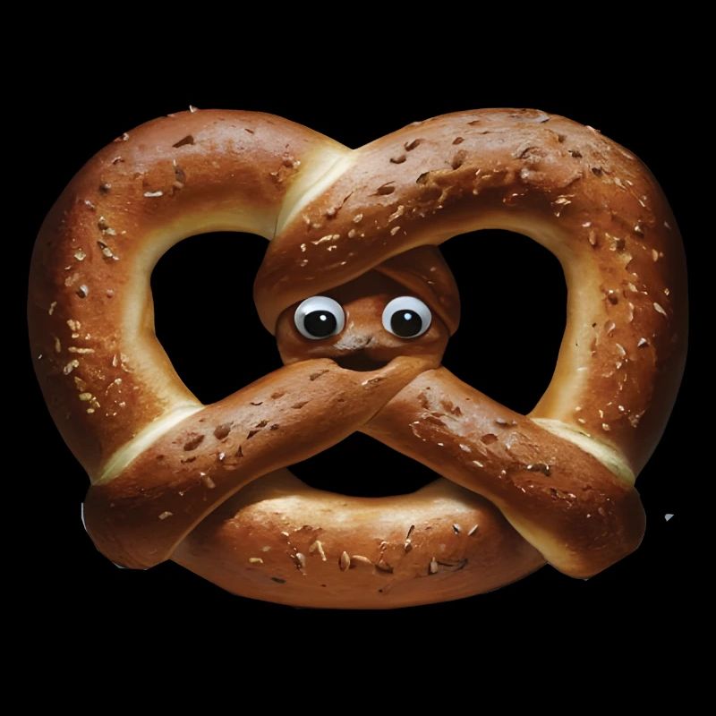 Glückliche Brezel