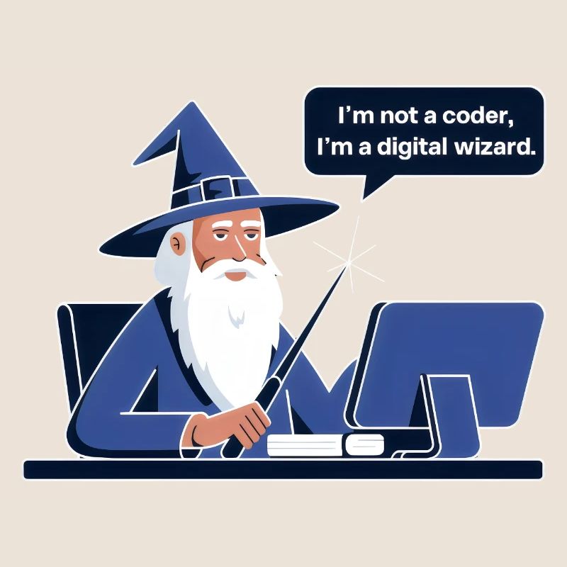I'm Not a Coder I'm a Digital Wizard Programmierer