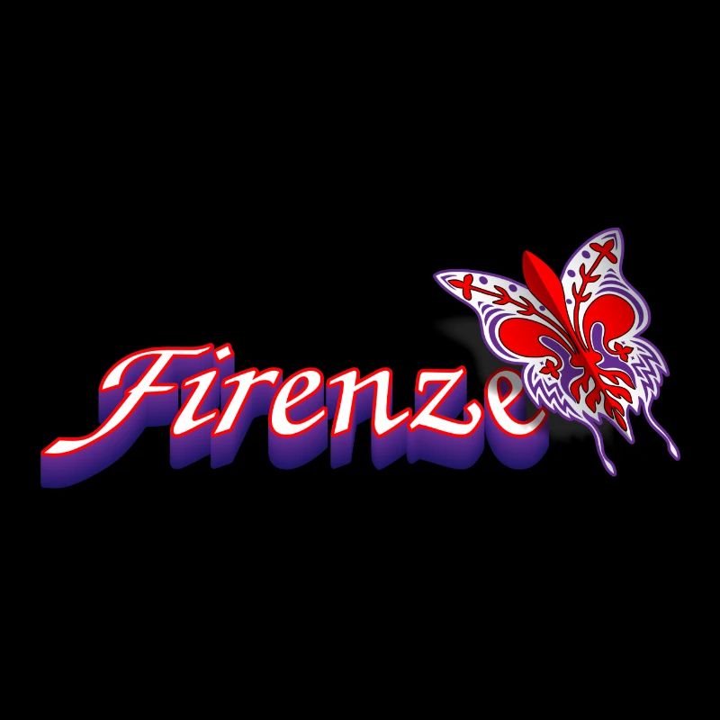 Florence - texte avec lis et papillon