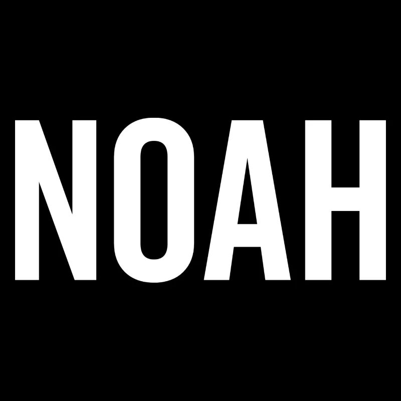 Noah Custom Name Schriftart Text Geburtstag