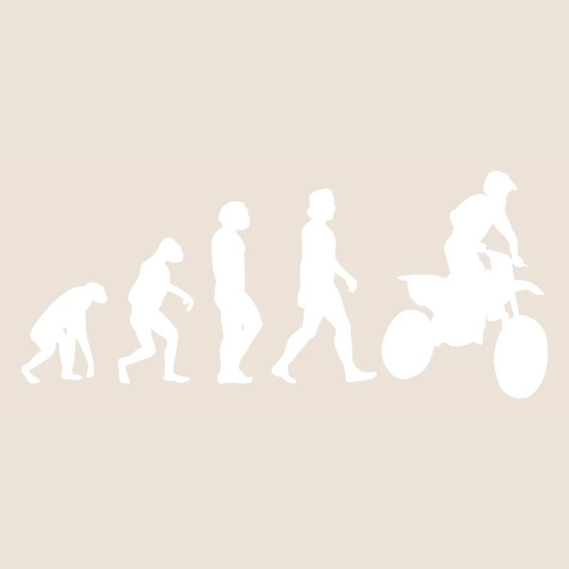 Motorrad Motorradfahrer Evolution Motorcross Biker
