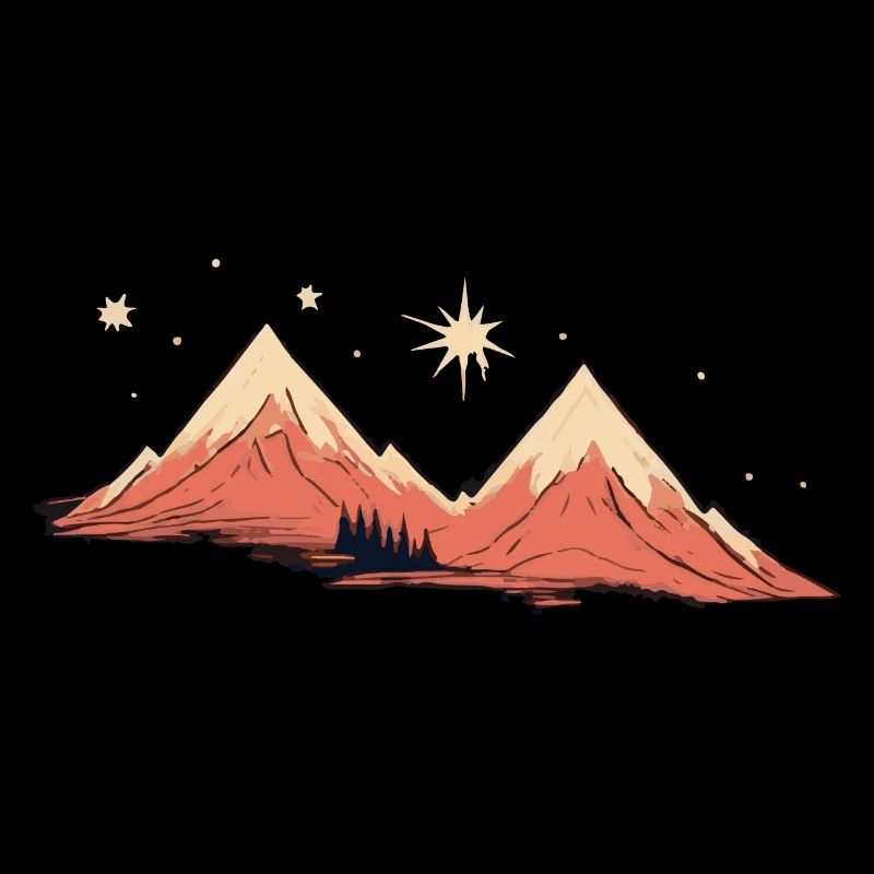 Mountains with starry sky mountain tour