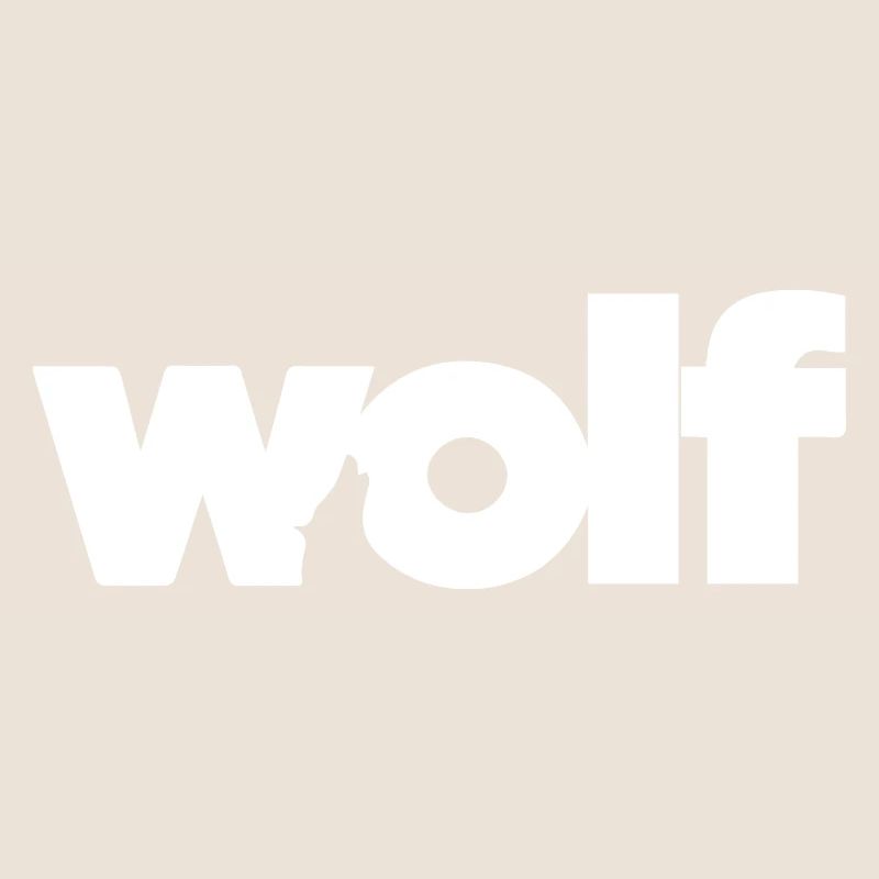 Wolf logo original white wolf