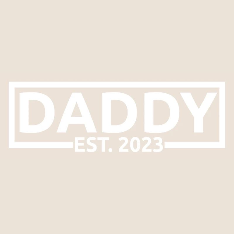 Daddy Est. 2023, bald Dad, Schwangerschaft enthüllen