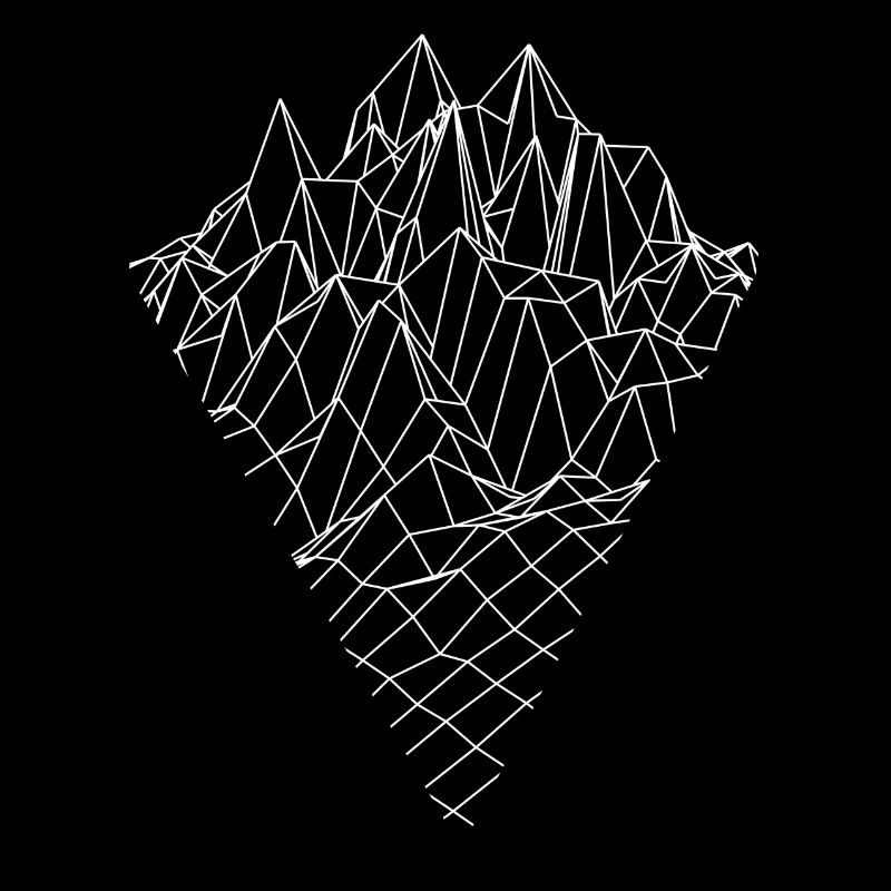 Berg Graphik Vector Sketch Style
