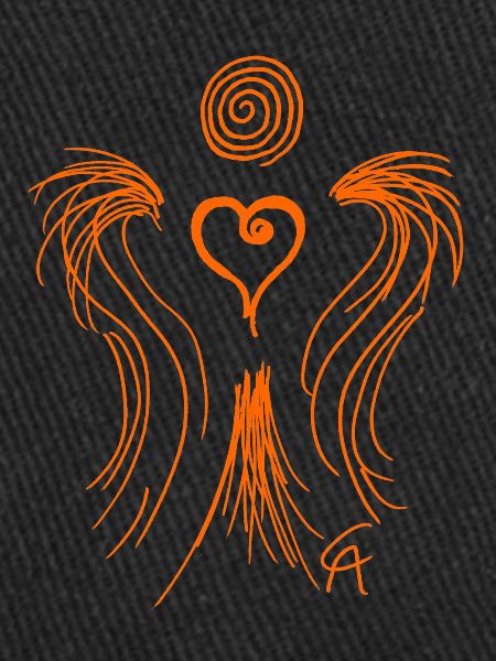 Coeur Ange Orange