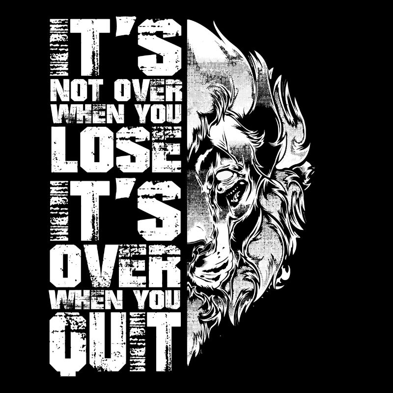 Lion Motivation Sort Abandonner Cadeau Force