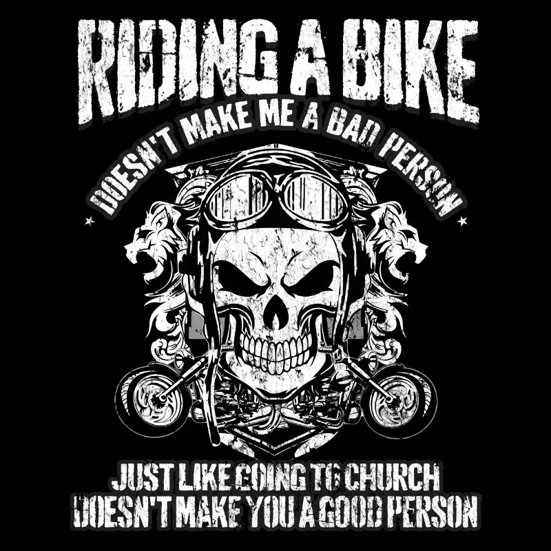 Motorrad Motorradfahrer Kirche Motorradfahren