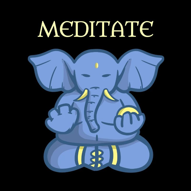 Meditation Elefant Indien Geschenk