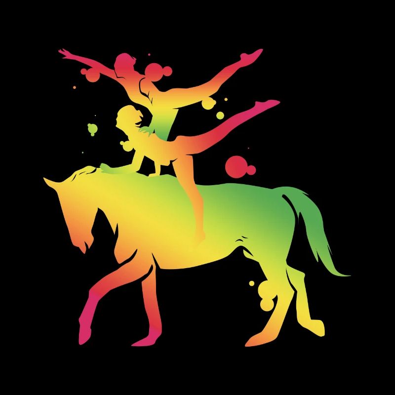 Cheval de saut à cheval