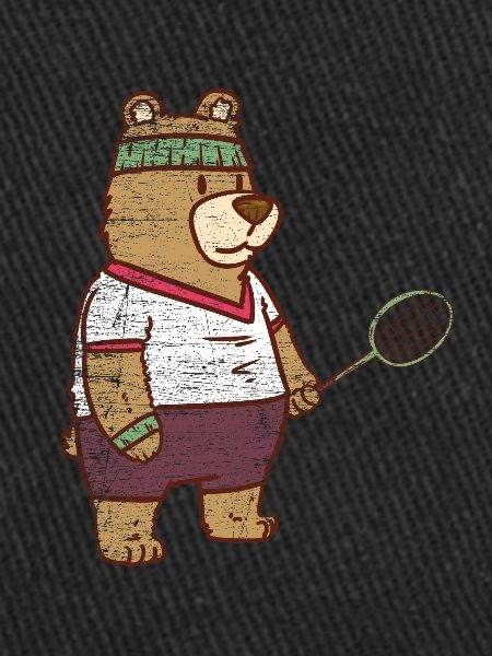 Speedminton bear gift