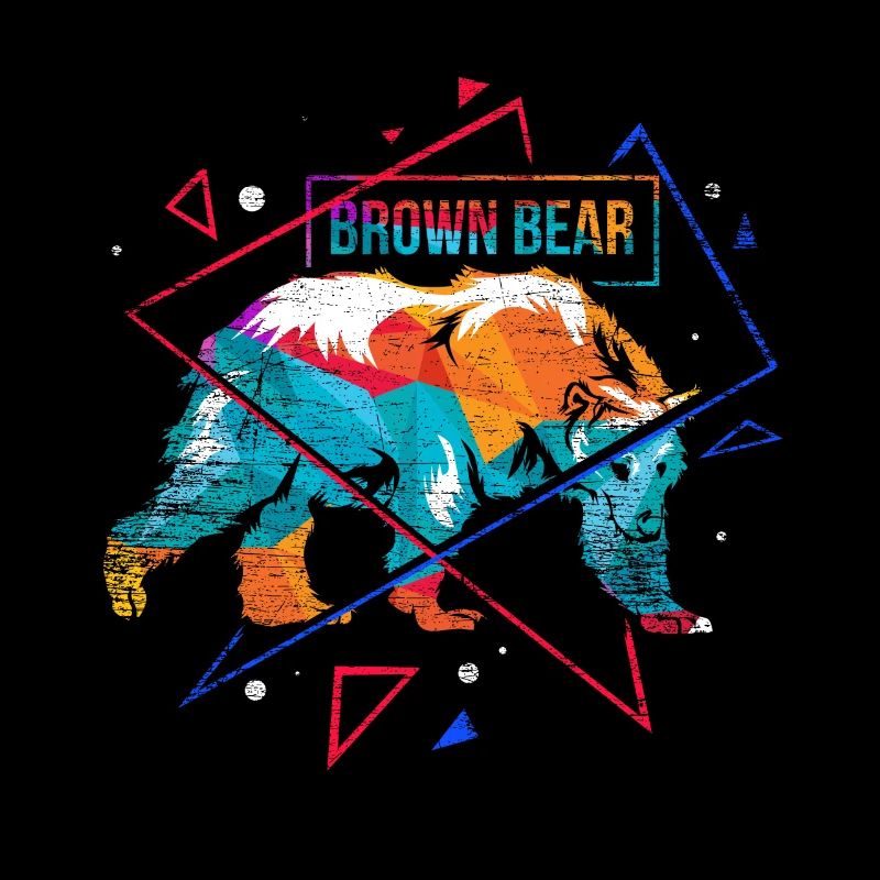 Brown bear polygon