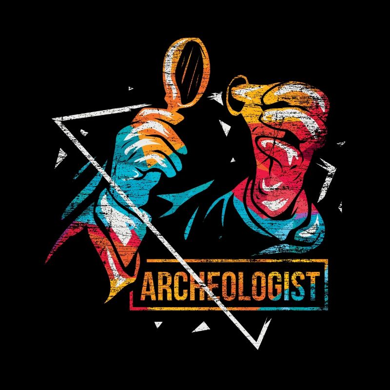 Archäologe Polygon Geschenk