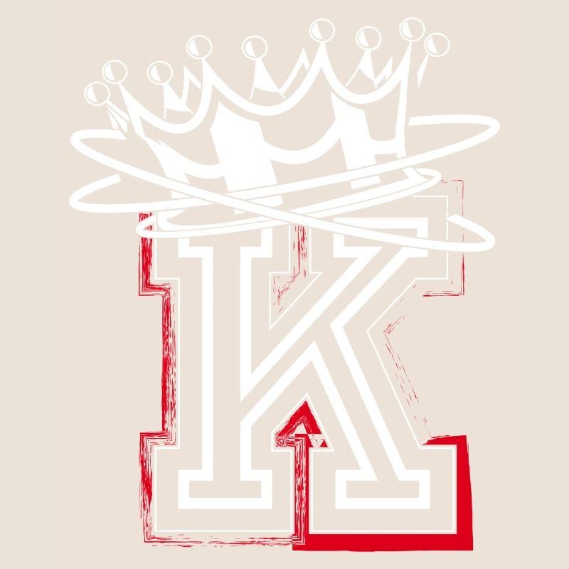 Buchstabe K mit Krone
