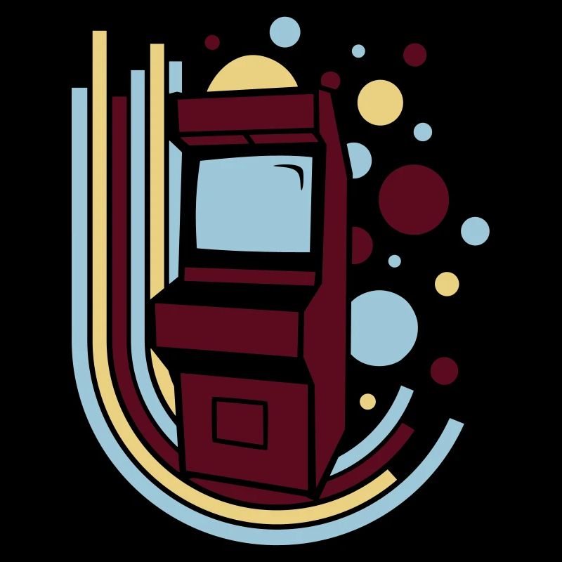Arcade-Automat (Retro Kreise)