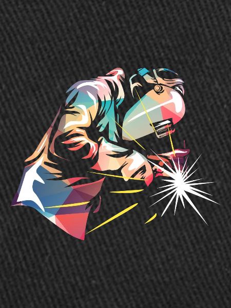 Welder welding