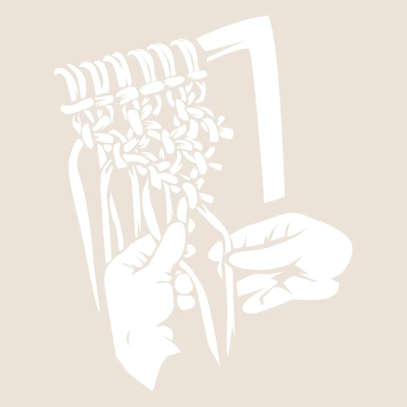 Macrame knotting technique