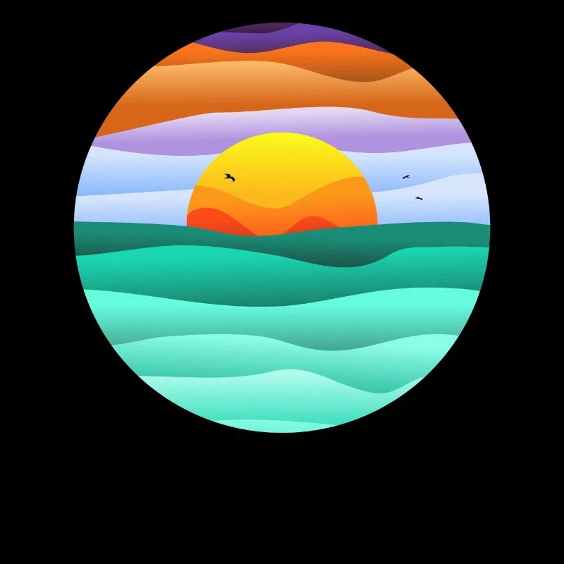circular sunset