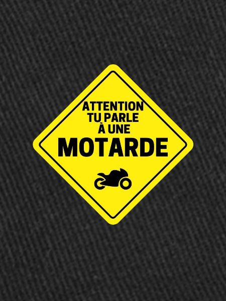 Biker caution road sign